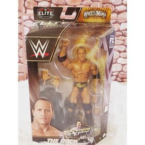 WWE Elite Collection The Rock Wrestle Mania Mattel Mean Gene Build A Figure 2022
